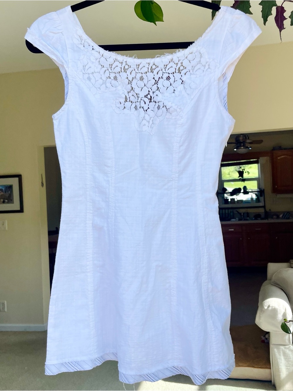 Free People linen mini dress